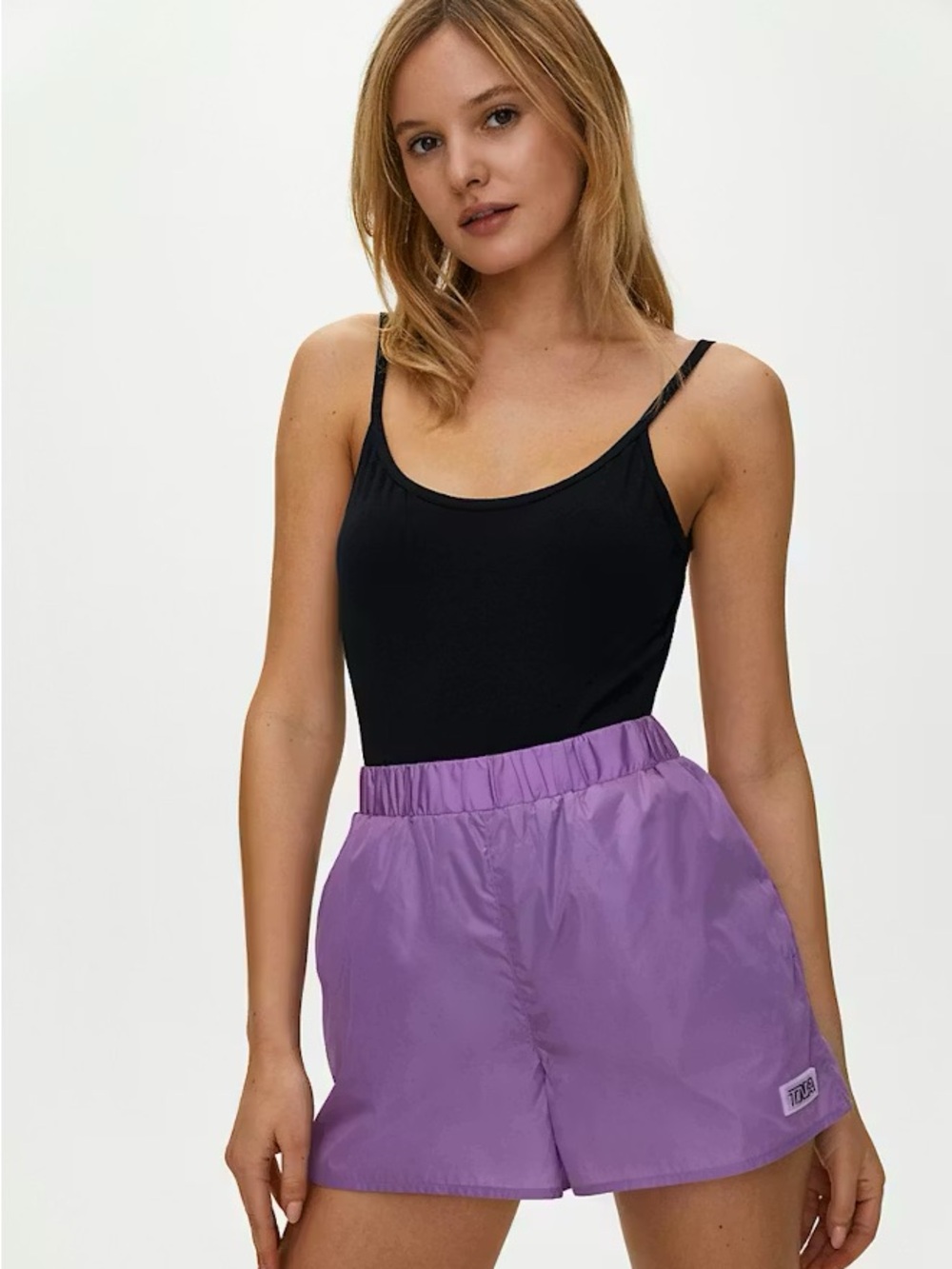Aritzia TNA Purple Parachute Shorts Size Small